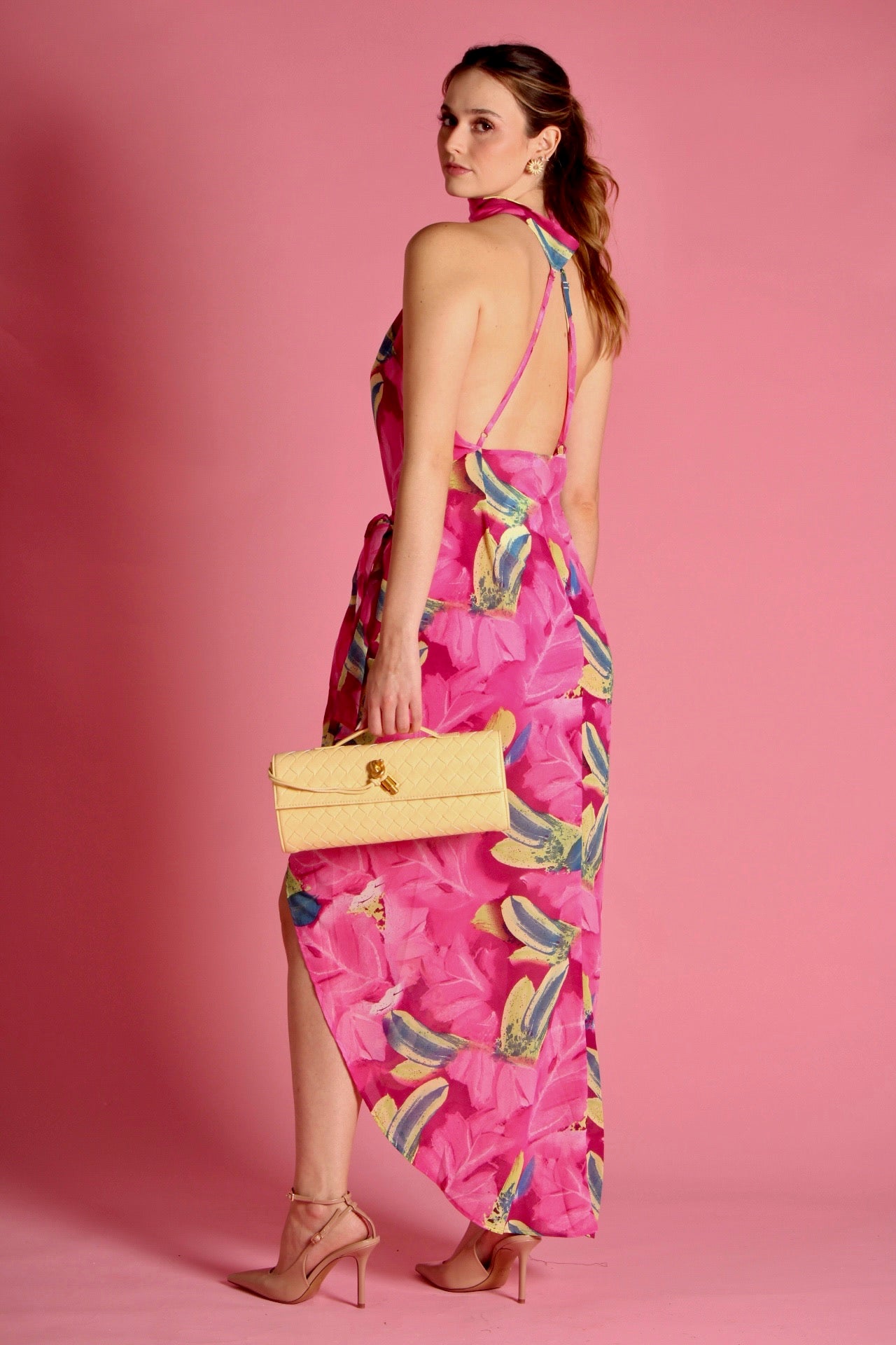 Pink Tropical Dress