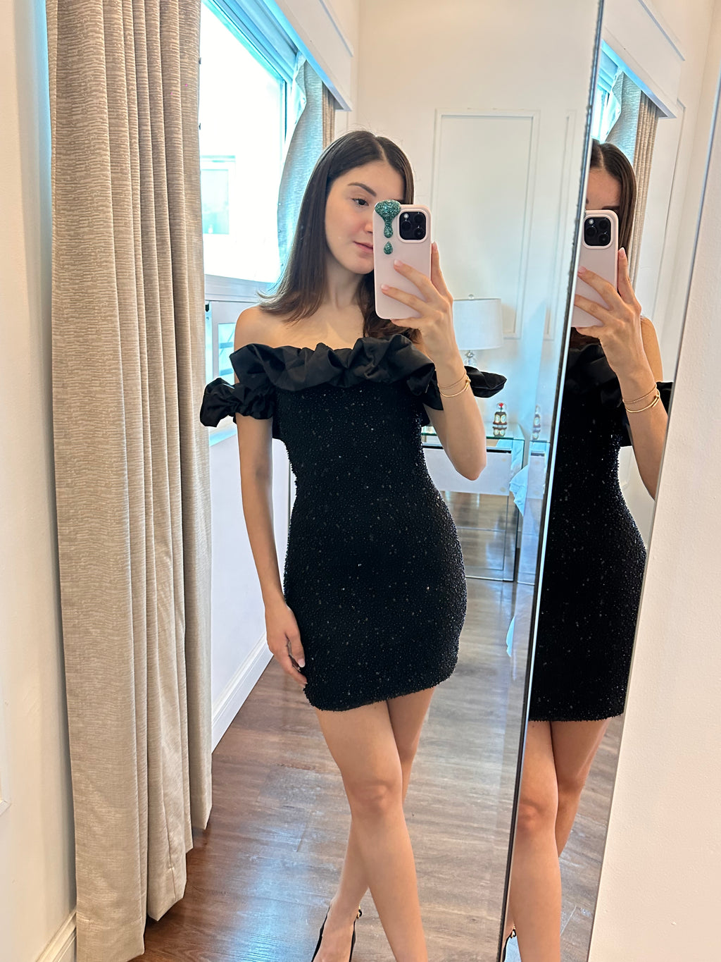 Shimmering Black Dress