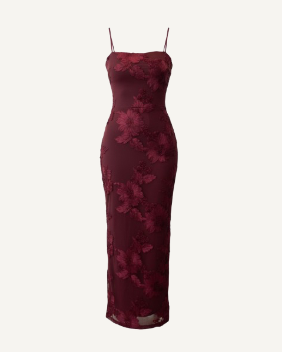 Wine Flowers Dress
