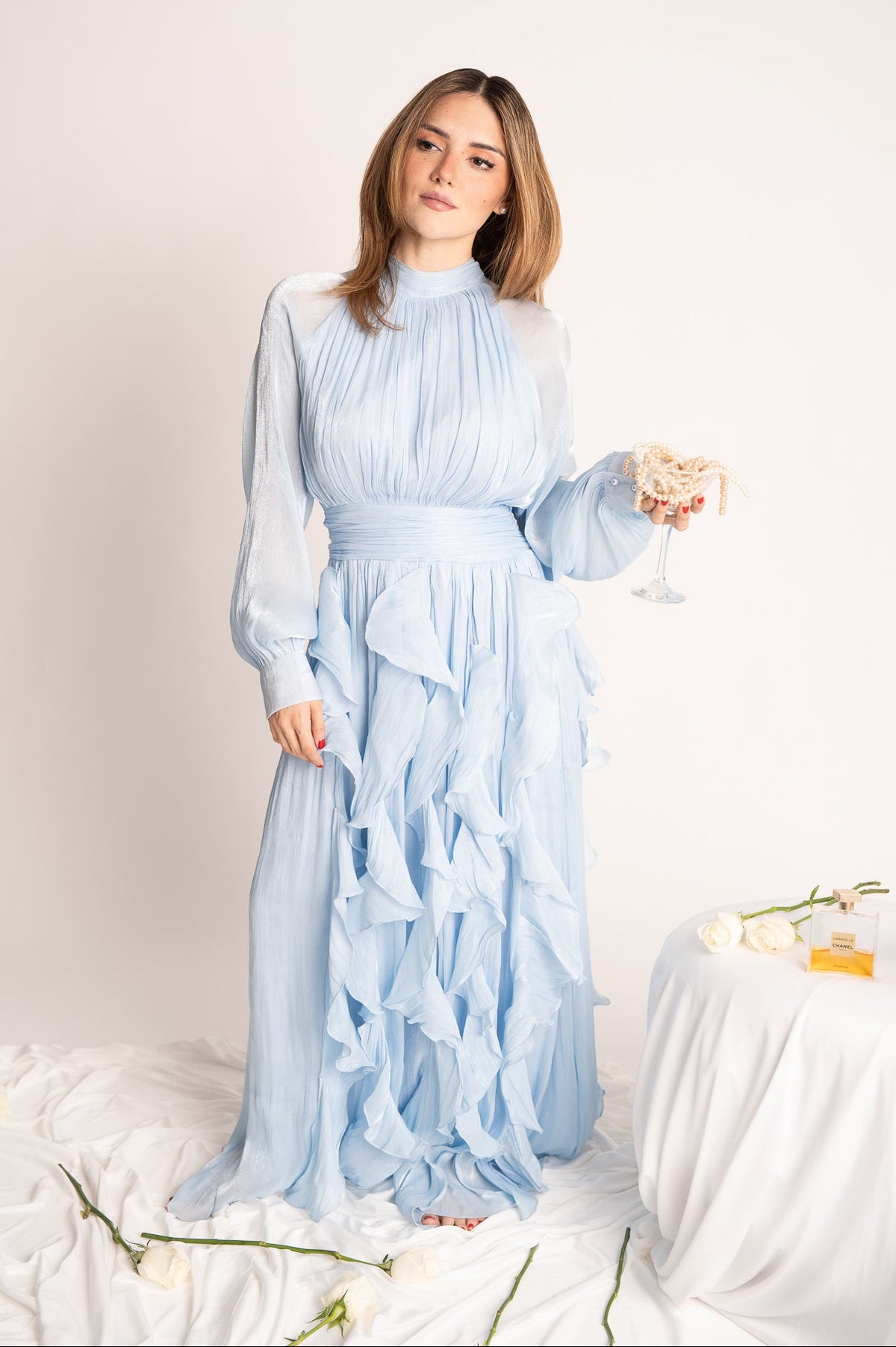 Ice Ruffle Dress