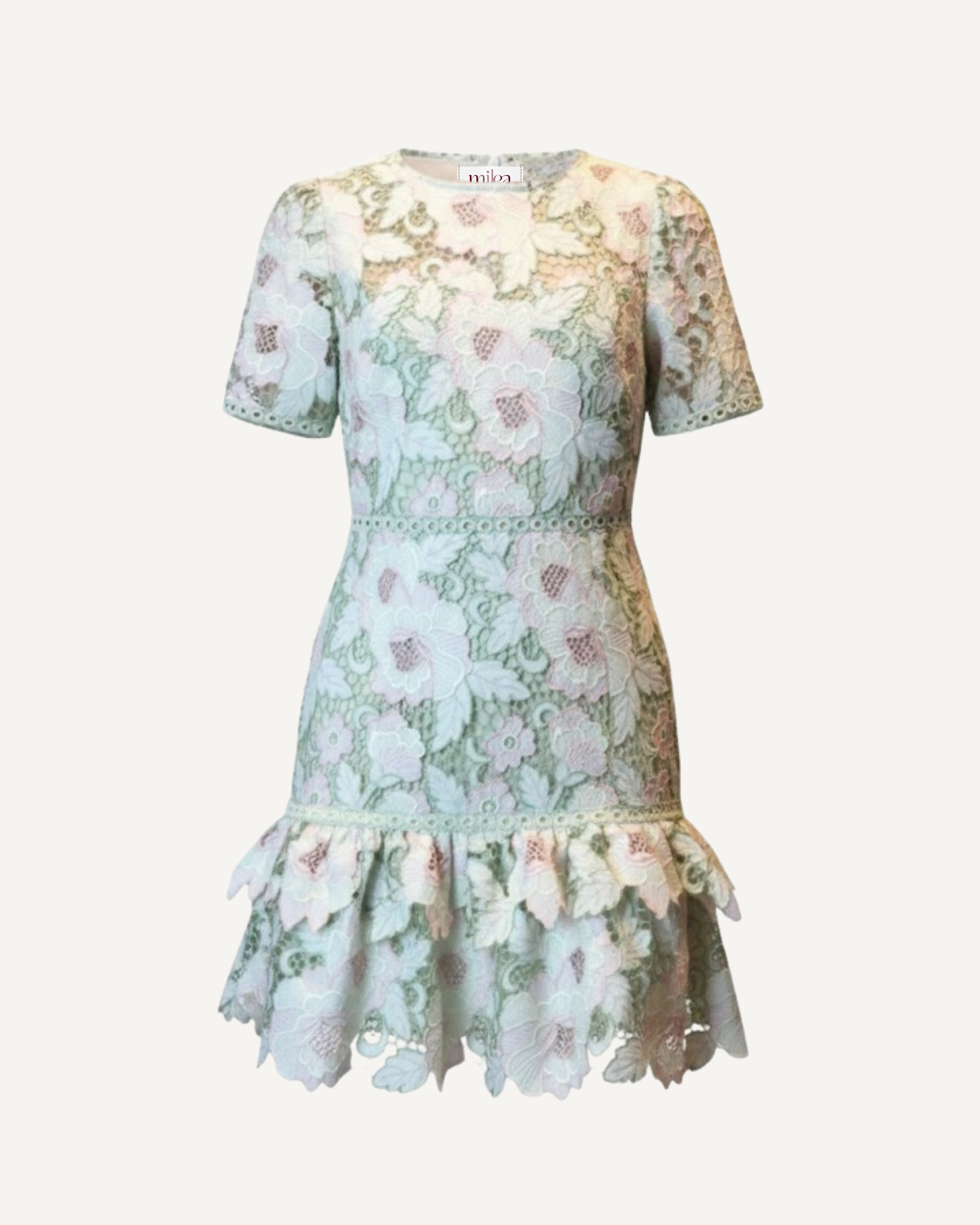Peplum flower dress