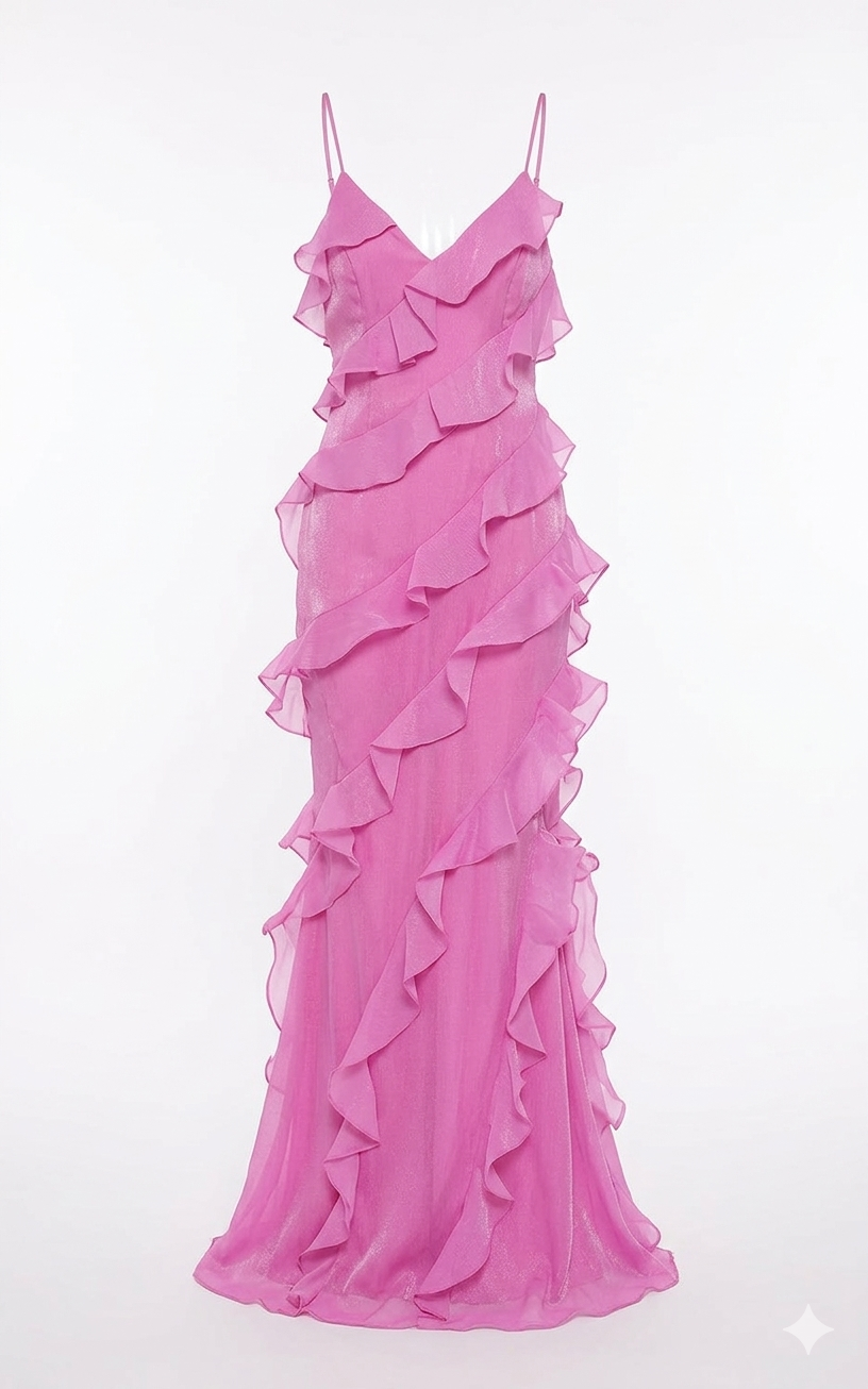 Pink Ruffles Dress